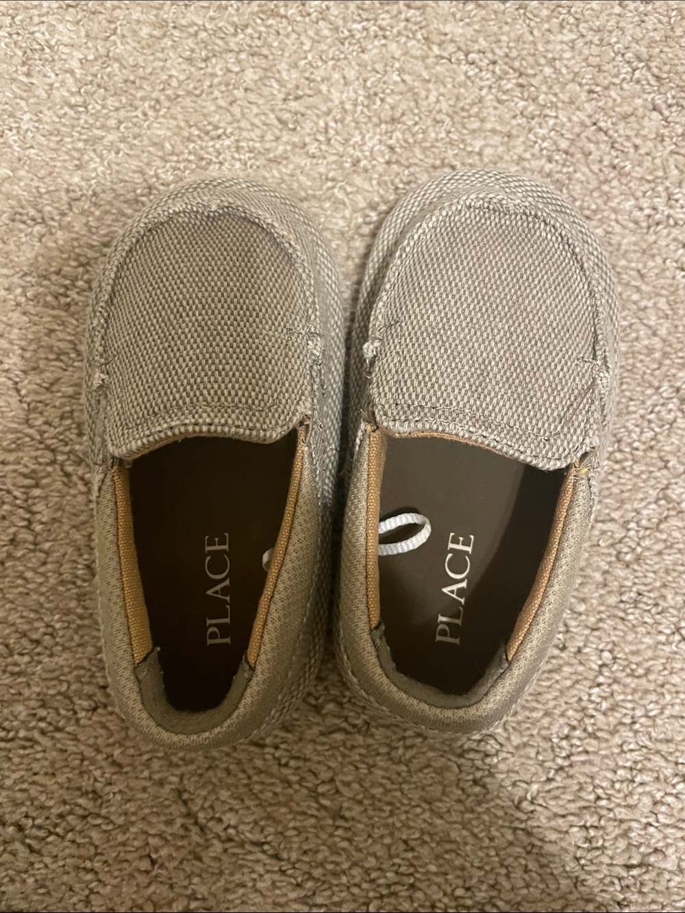 The Children's Place Tan Canvas Slip-On Kids Shoes